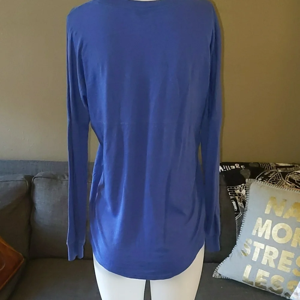 VS PINK || Long Sleeve Blue Shirt w/ Pocket